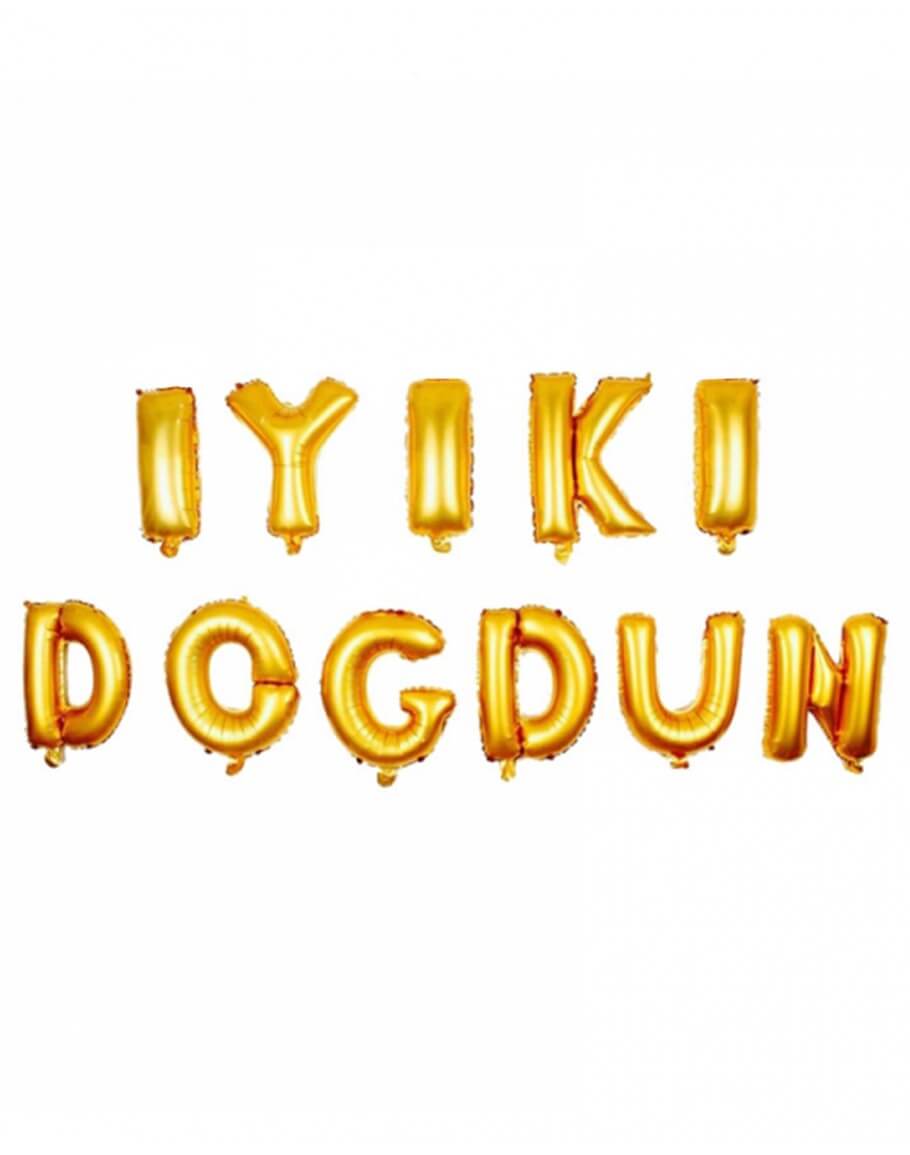 İyiki Doğdun Folyo Balon Gold